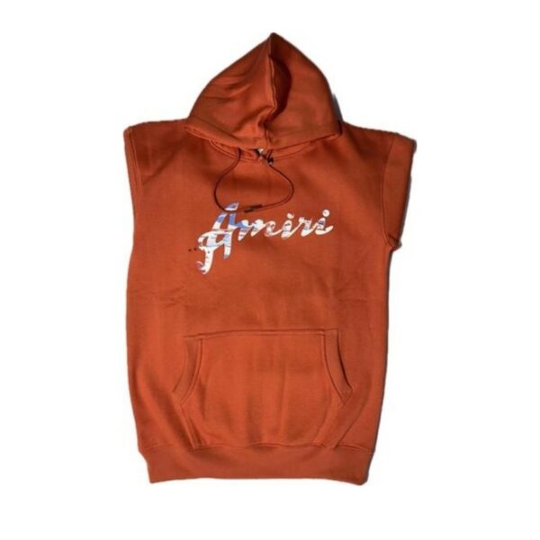 Amiri Print Orange Huddie - Image 4