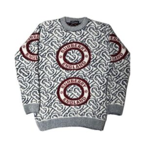 Hair Pullover Burberry Print Checks Sweater