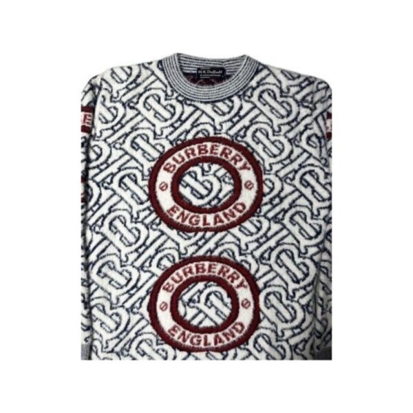Hair Pullover Burberry Print Checks Sweater - Image 4