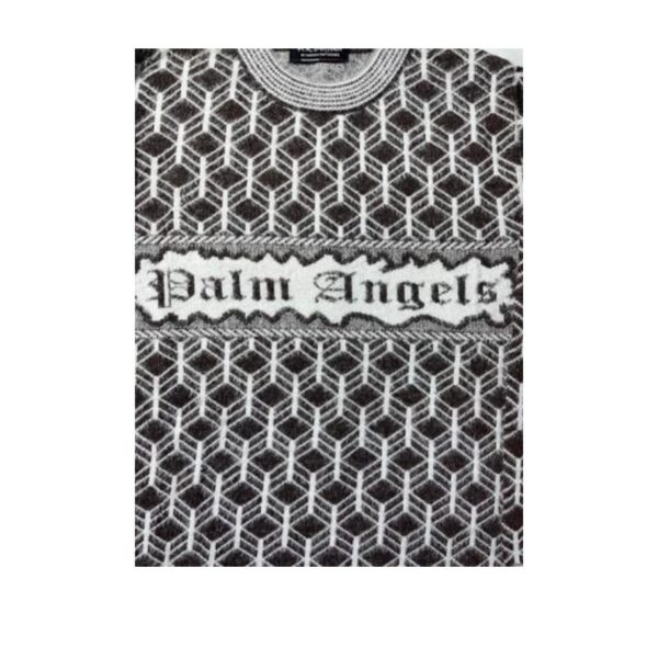 Hair Pullover Palm Angels Print Checks Sweater - Image 3