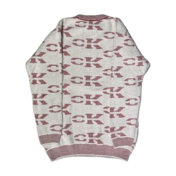 Hair Pullover Ck Print Sweater White - Image 4