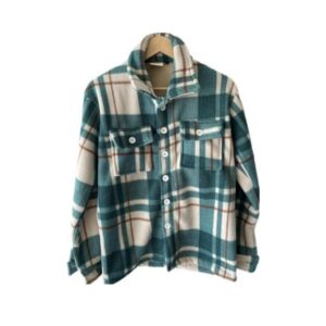 Woolen Green- white jacket