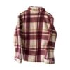 Woolen red- white jacket - Image 2