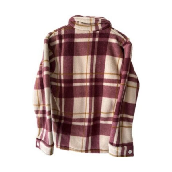 Woolen red- white jacket - Image 2