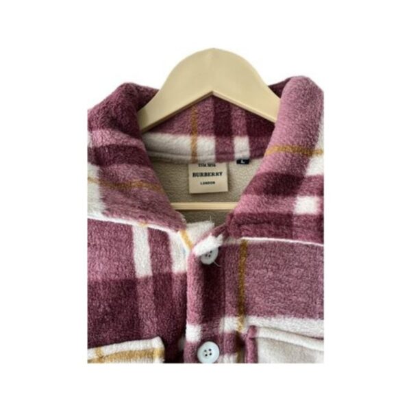 Woolen red- white jacket - Image 3