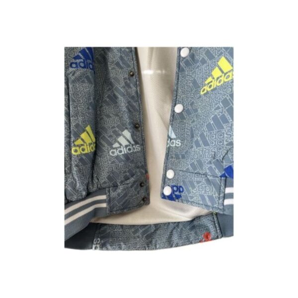 Printed Windcheater Blue Jacket - Image 4