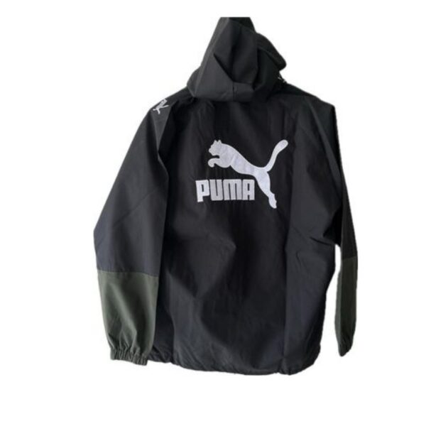 Upper Puma Windcheater Print Black Green Jacket XXL - Image 2