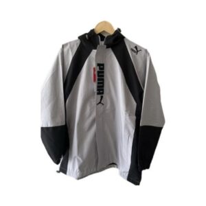 Gray Upper Puma Windcheater Print Black Jacket XXL