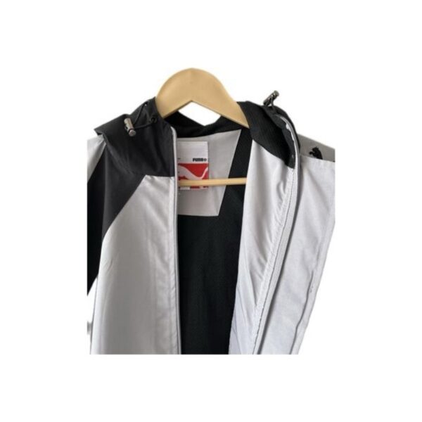 Gray Upper Puma Windcheater Print Black Jacket XXL - Image 2